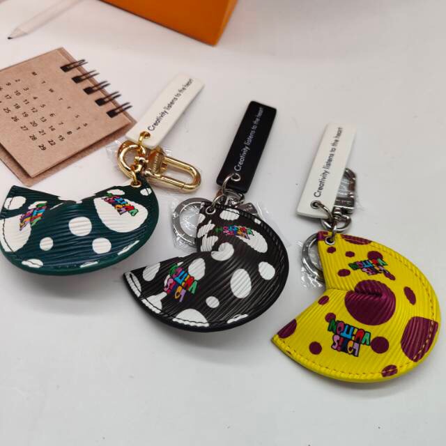 Close-up of the cute biscuit keychain