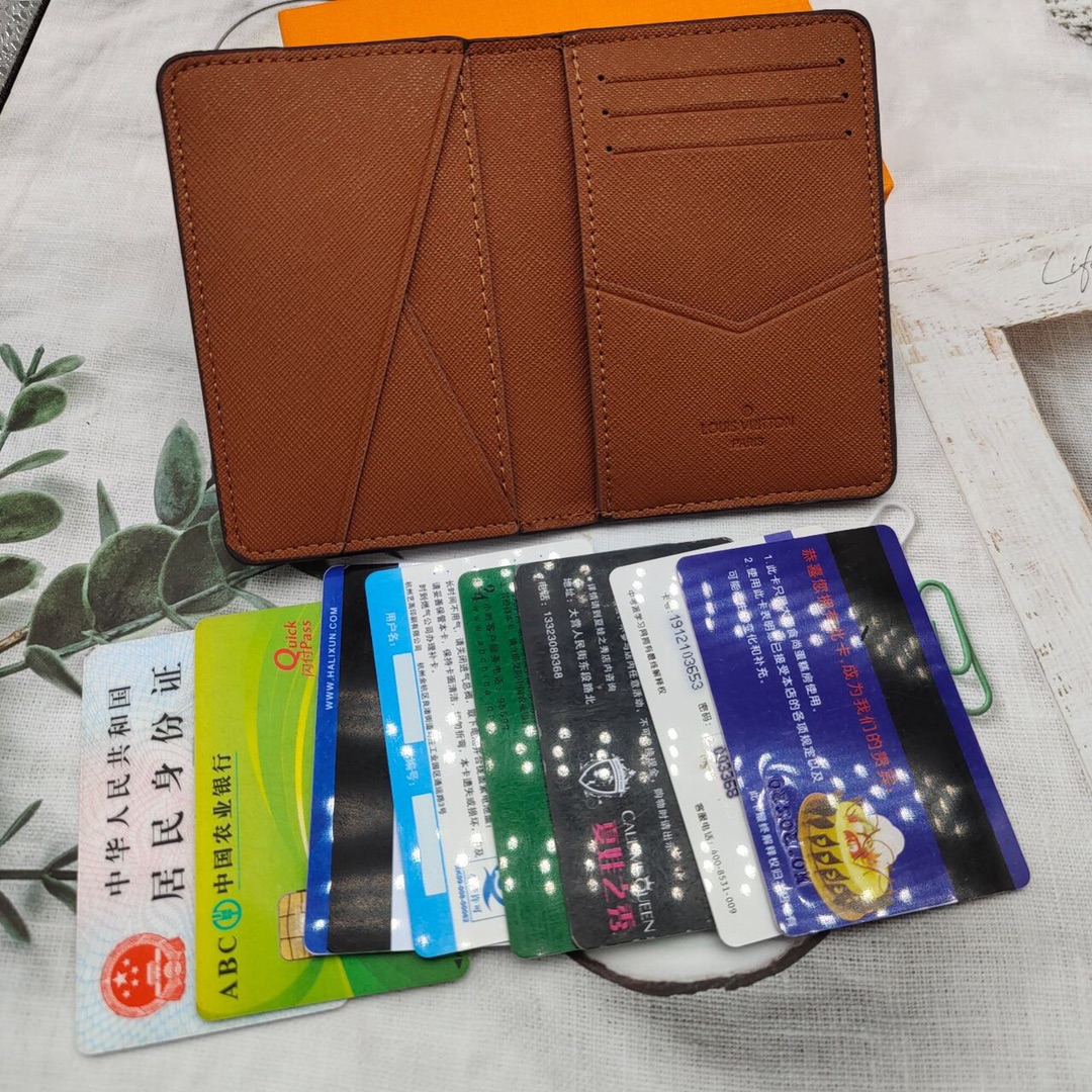 Close-up leather texture of driving license holder