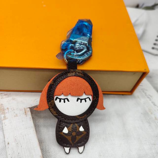 Zodiac sign keychain attached to a keyring