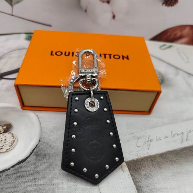 New Leather Shield Keychain - With Keys