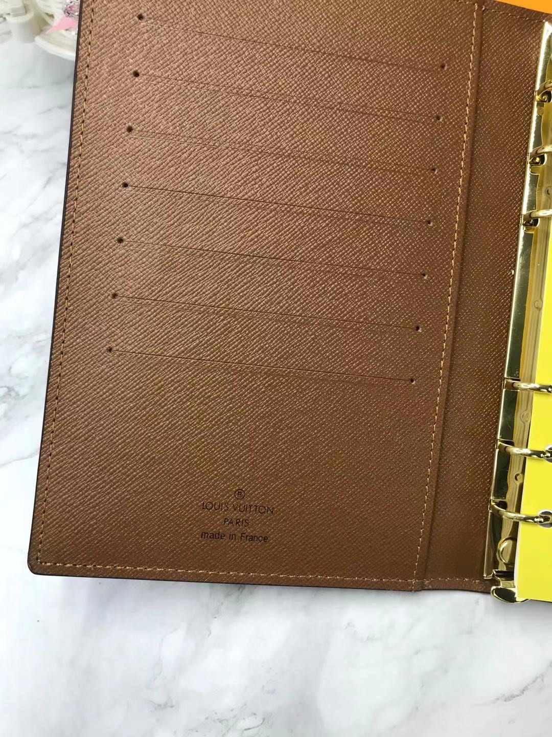 Leather notebook with packaging