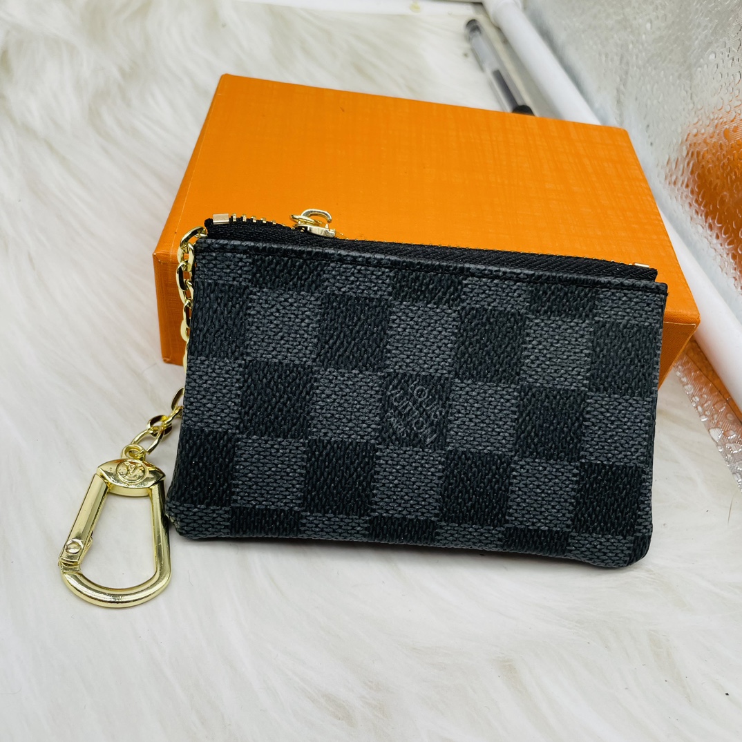 Leather card and document holder opened