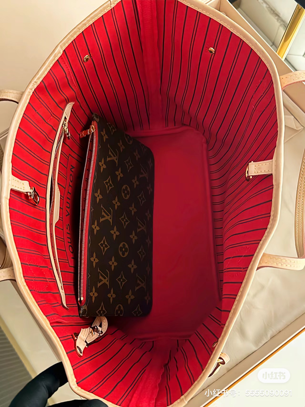 Close-up of the leather strap detail