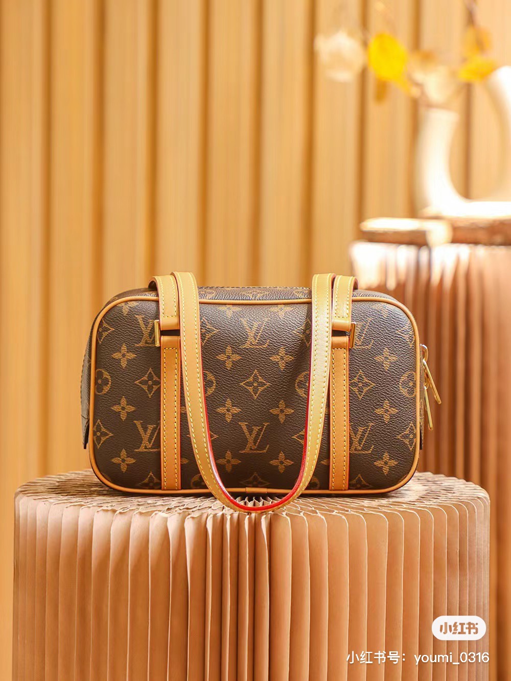 Close-up detailing of stylish leather crossbody bag