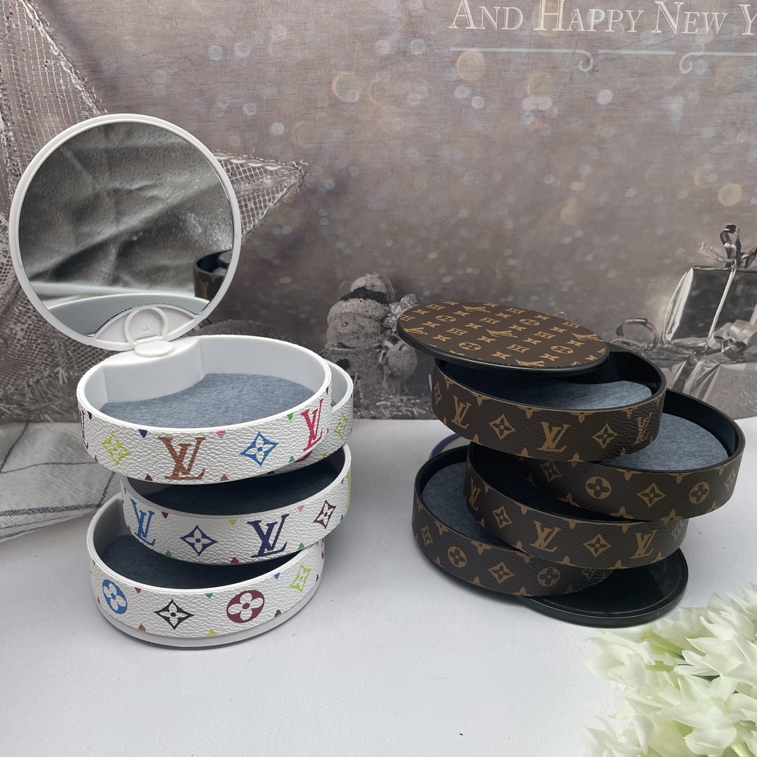 Rotating Cosmetic Organizer - Detail of rotating mechanism