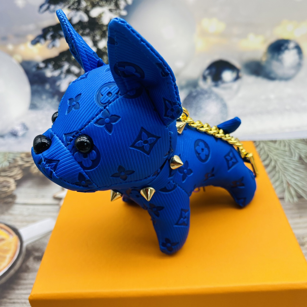 French bulldog keychain black color