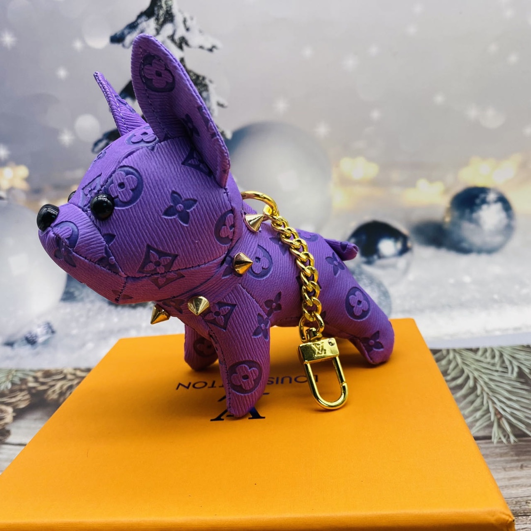 French bulldog keychain keychain loop