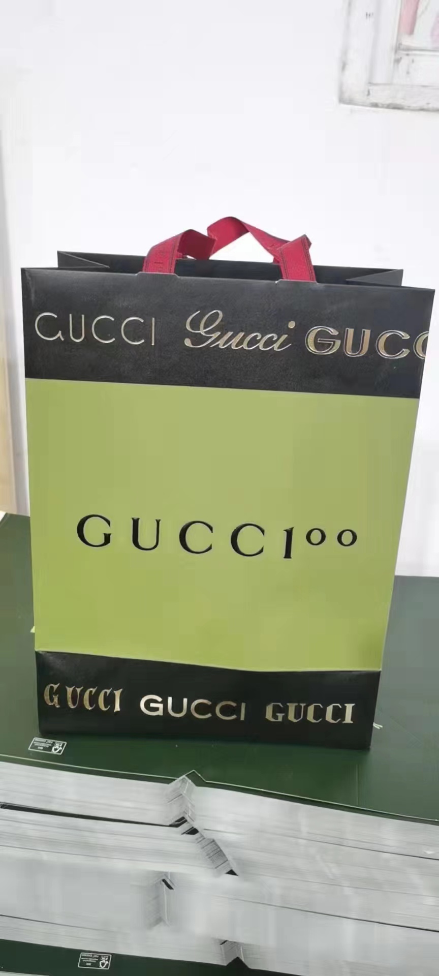 Gift box with handbag inside