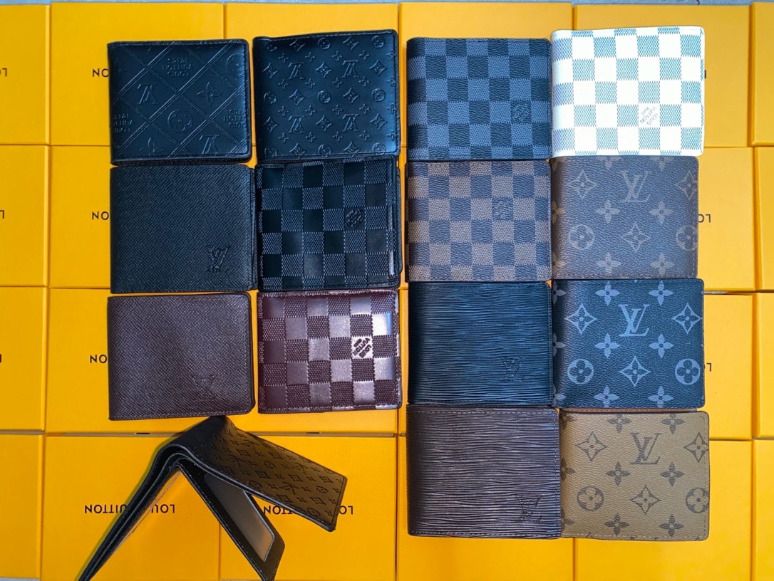 Leather accessories on display