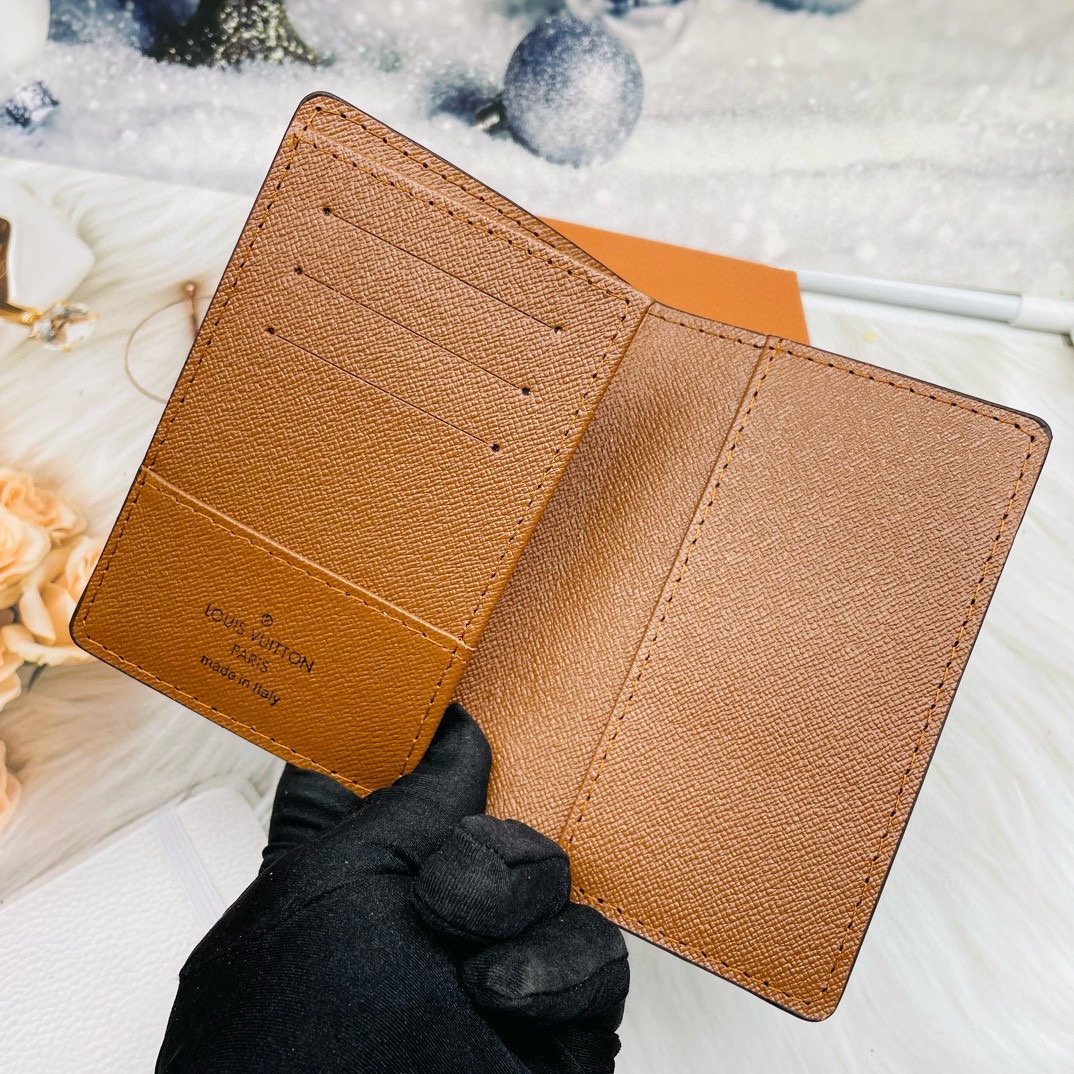 Close-up of leather passport cover texture