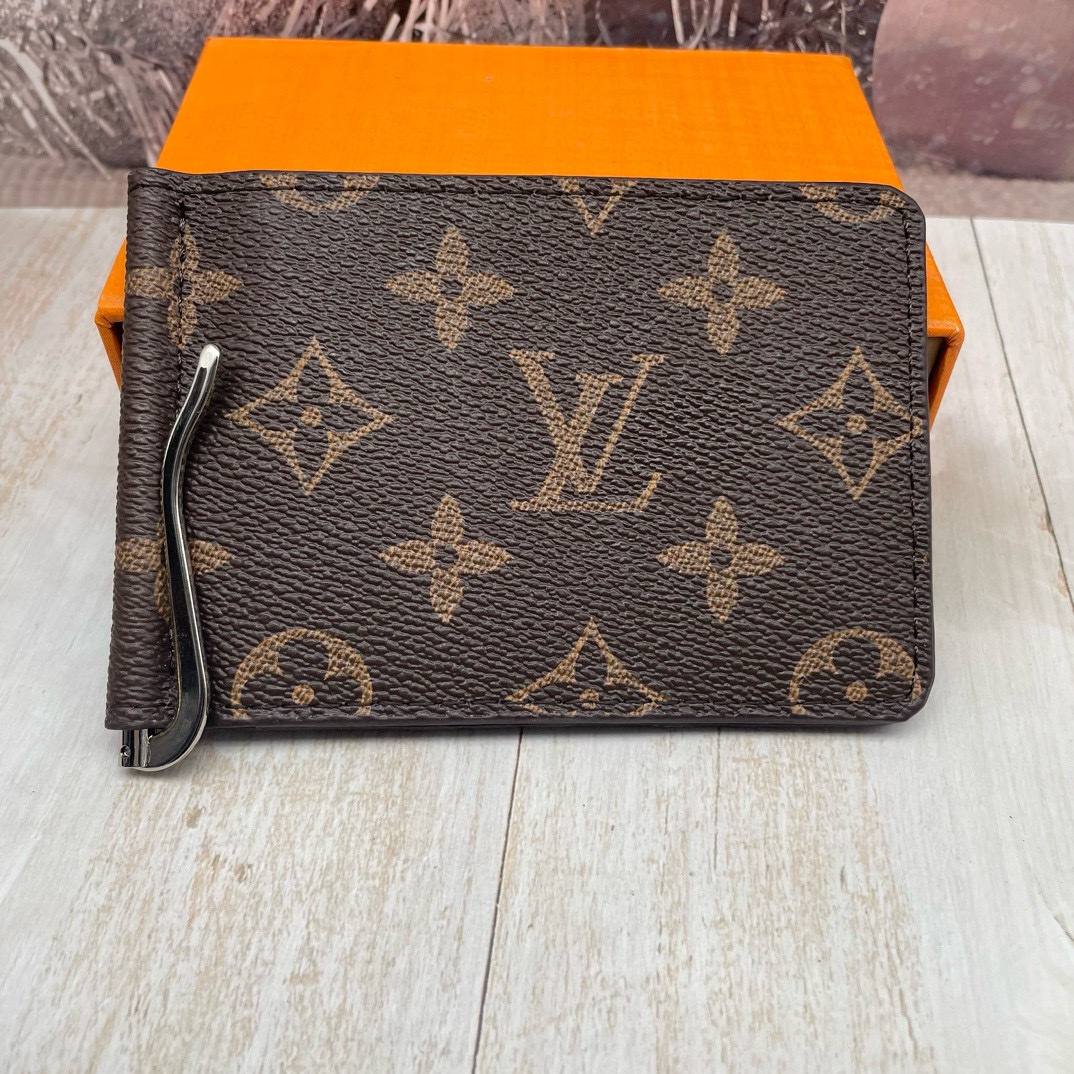 Leather passport holder interior with card slots and passport compartment