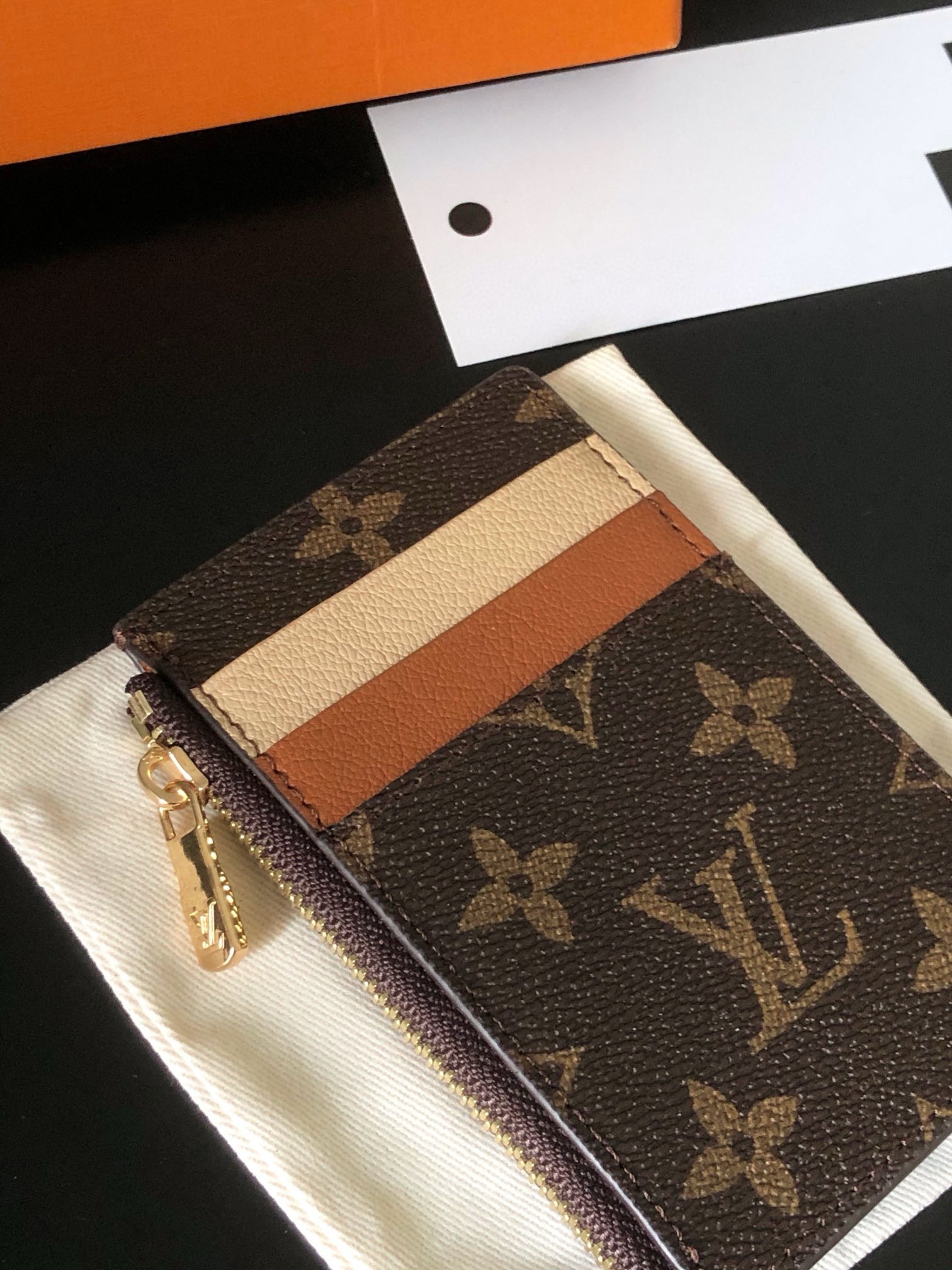 Leather glasses case with sunglasses inside