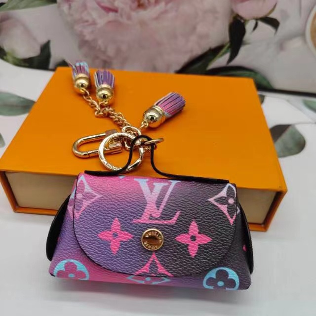 Leather card holder held in hand