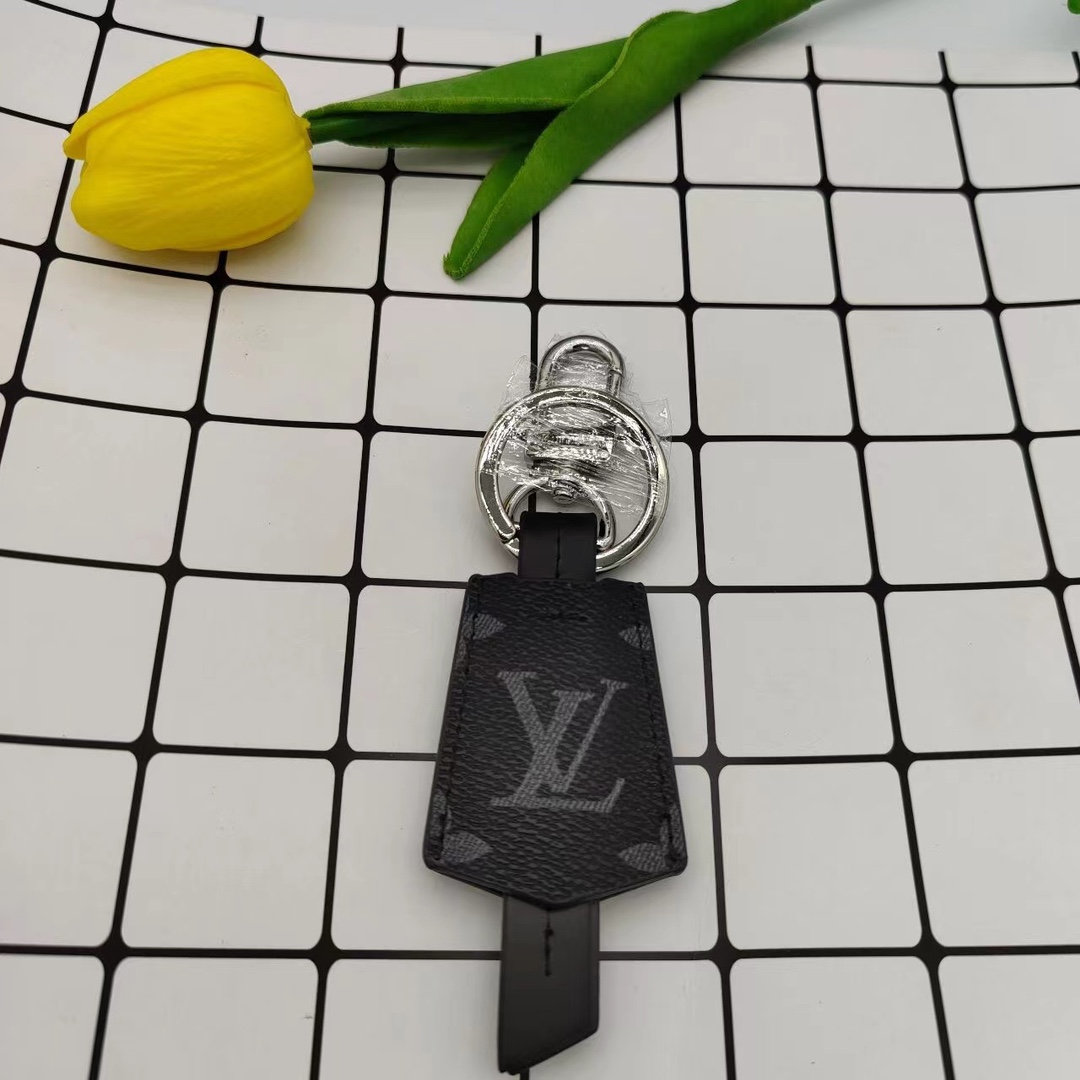 Shield keychain attached to keys
