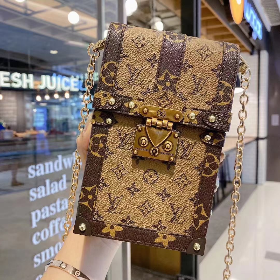 Chain Crossbody Phone Bag, front view