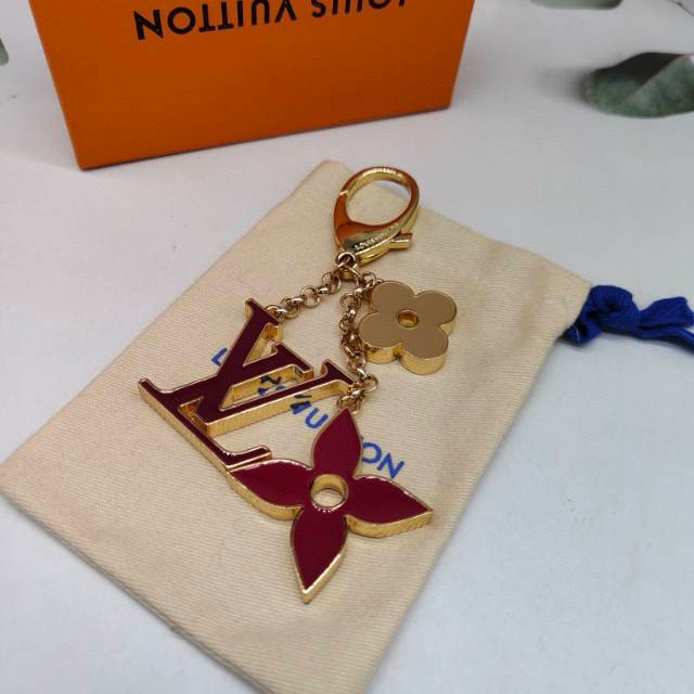 Metal keychain holding keys