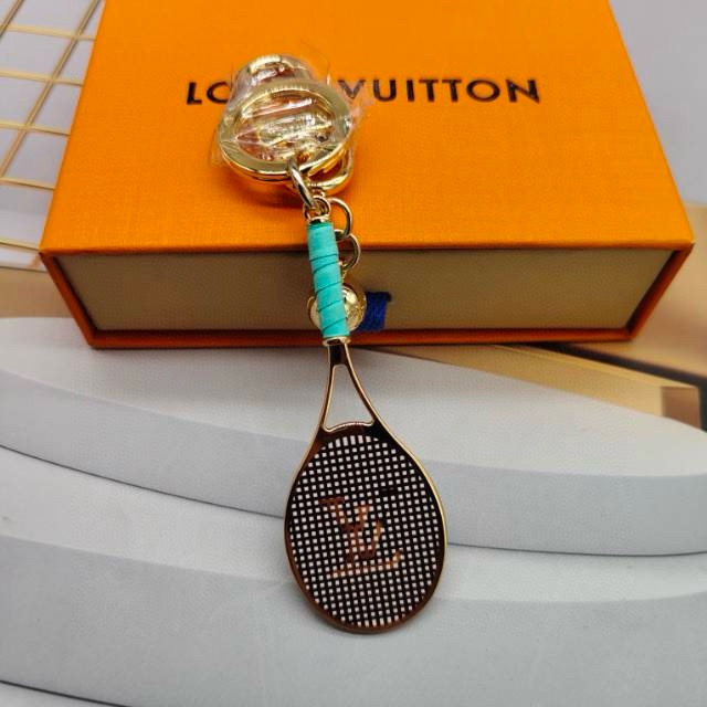 Leather key ring detail shot
