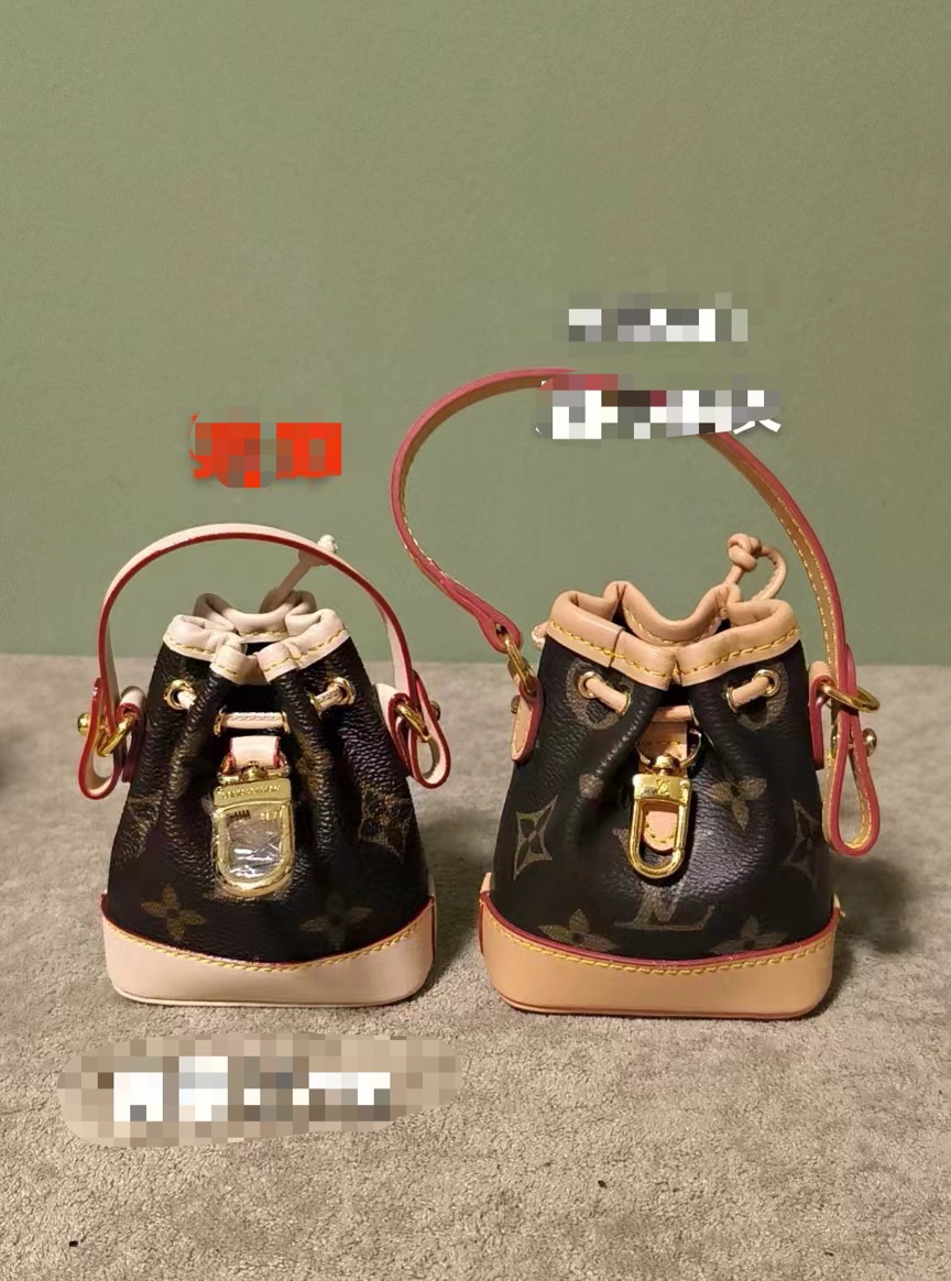 Close-up of mini leather handbag