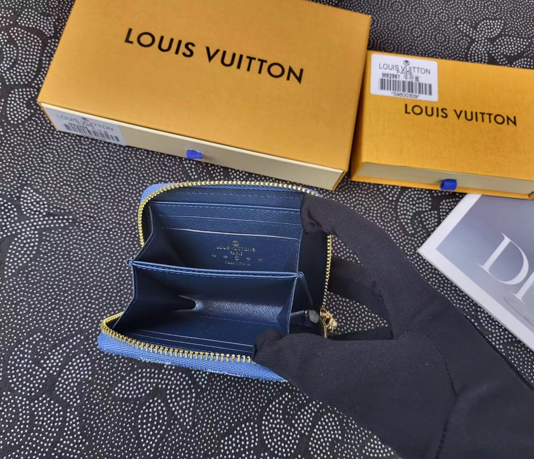 Close-up of leather wallet details