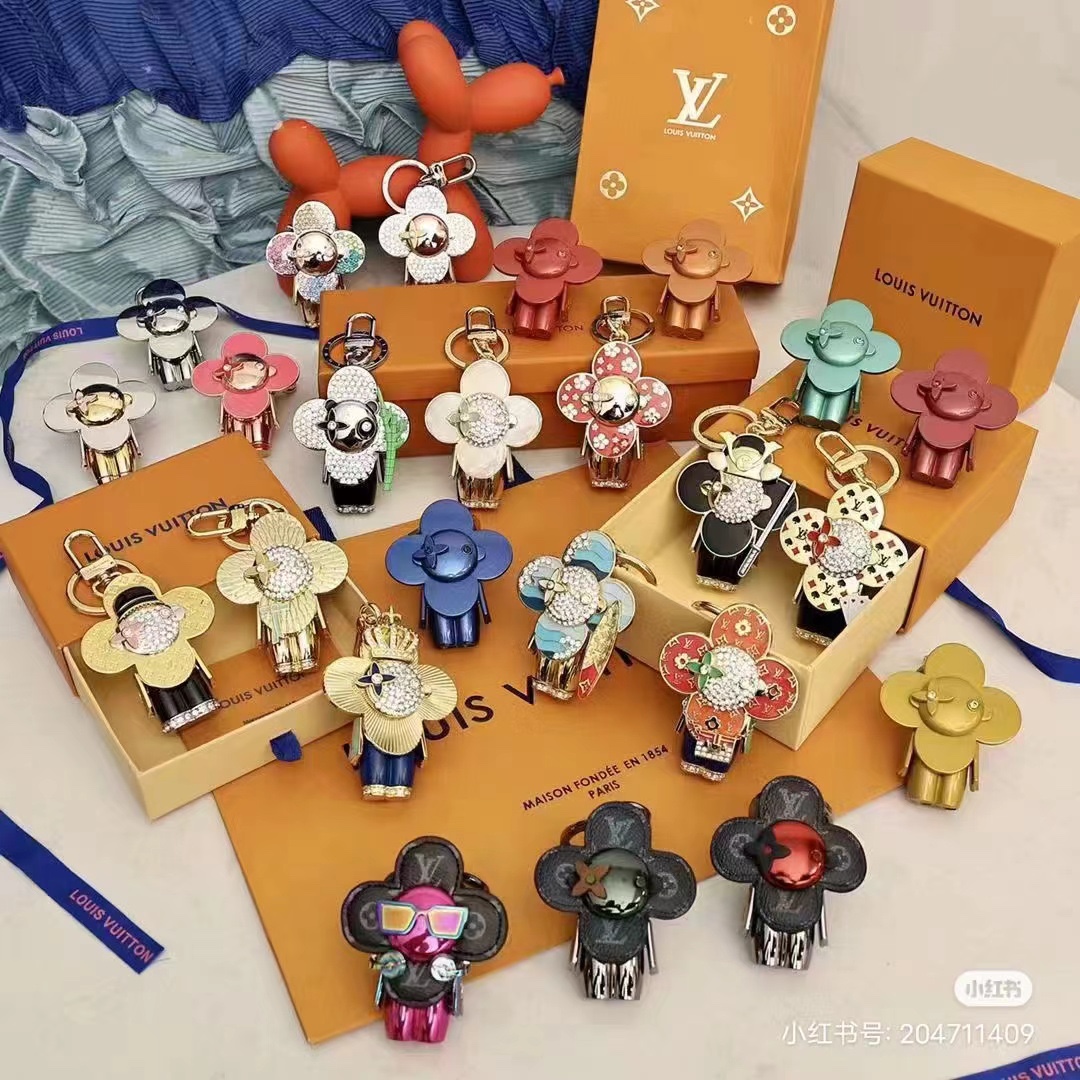 Sunflower Keychain - Keychain in use on keys