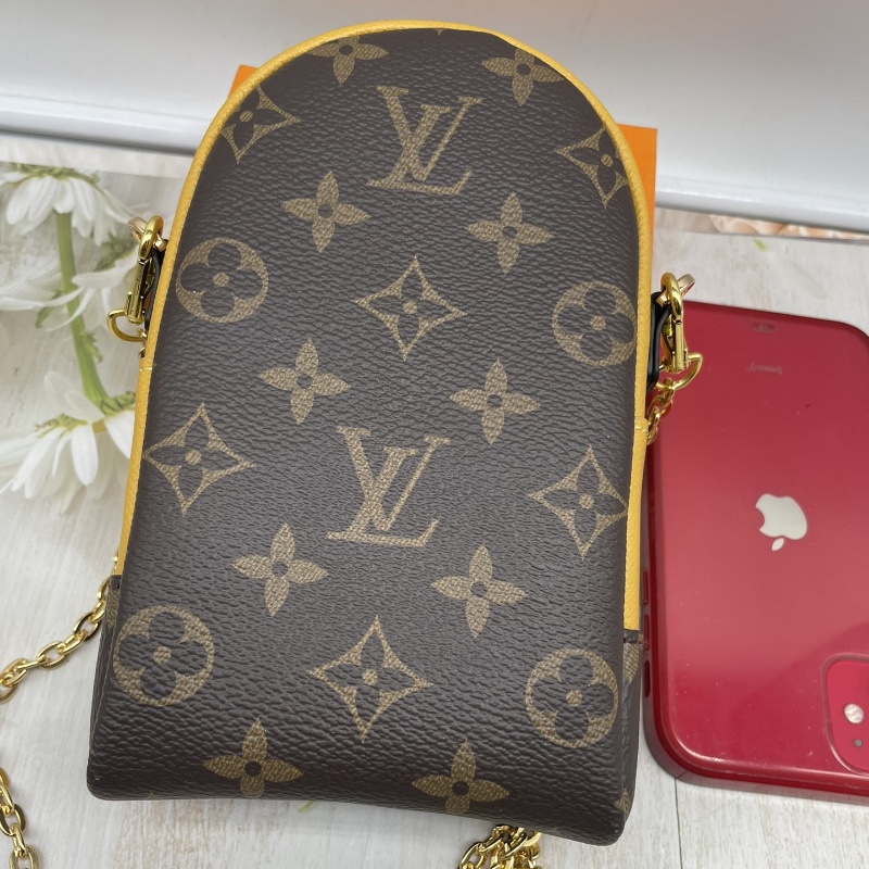 Yellow Leather Crossbody Bag interior view