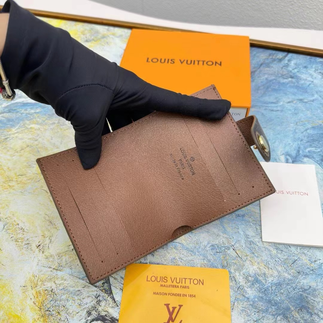 Leather card holder back view