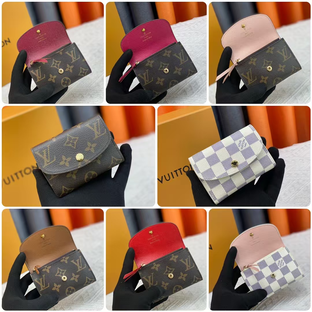 Leather card holder close-up