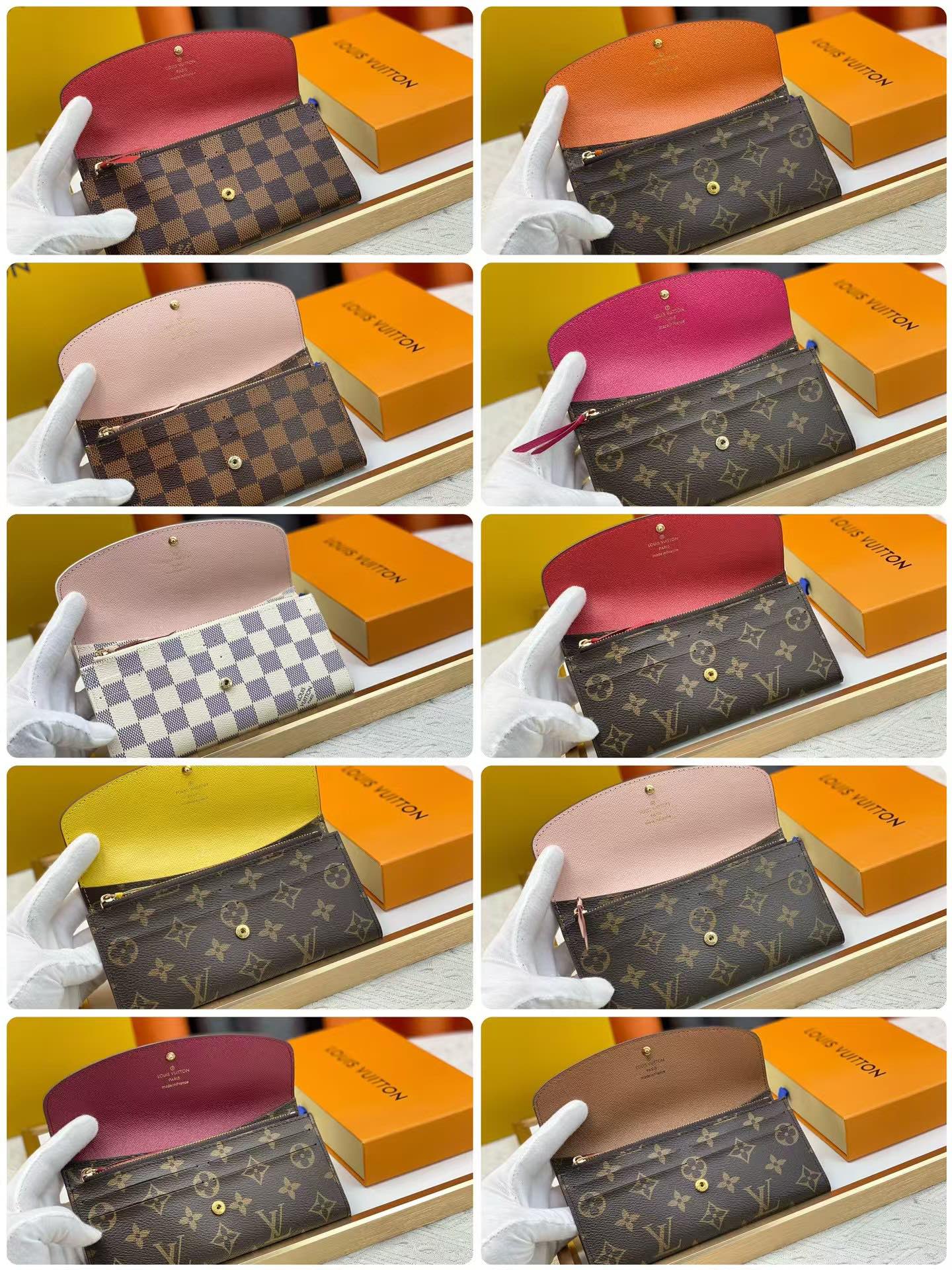 Leather wallet front view