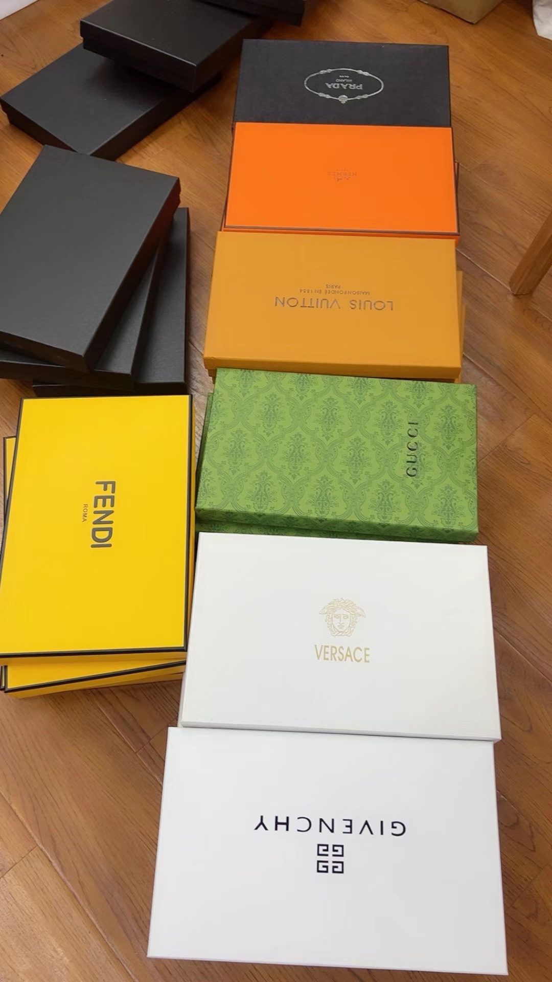 Assorted luxury scarves