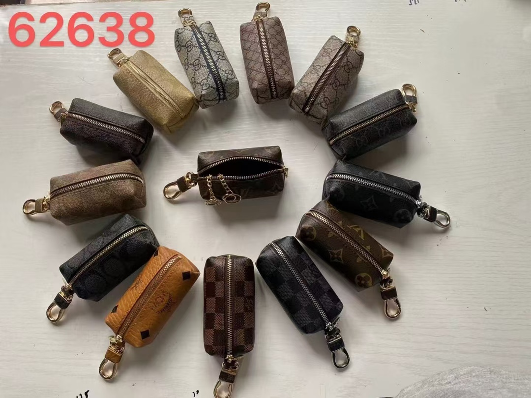 Front view of the new leather keychain