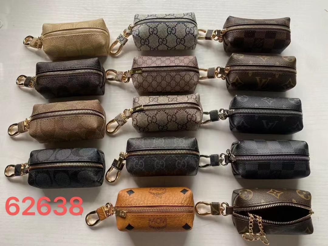 Close-up of the leather keychain showing the detail