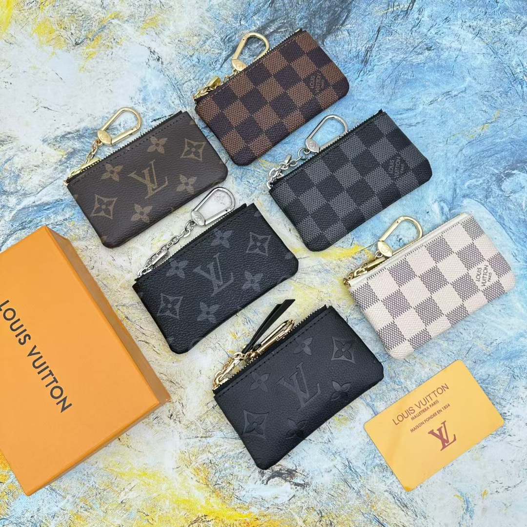 Front view of a premium leather card holder
