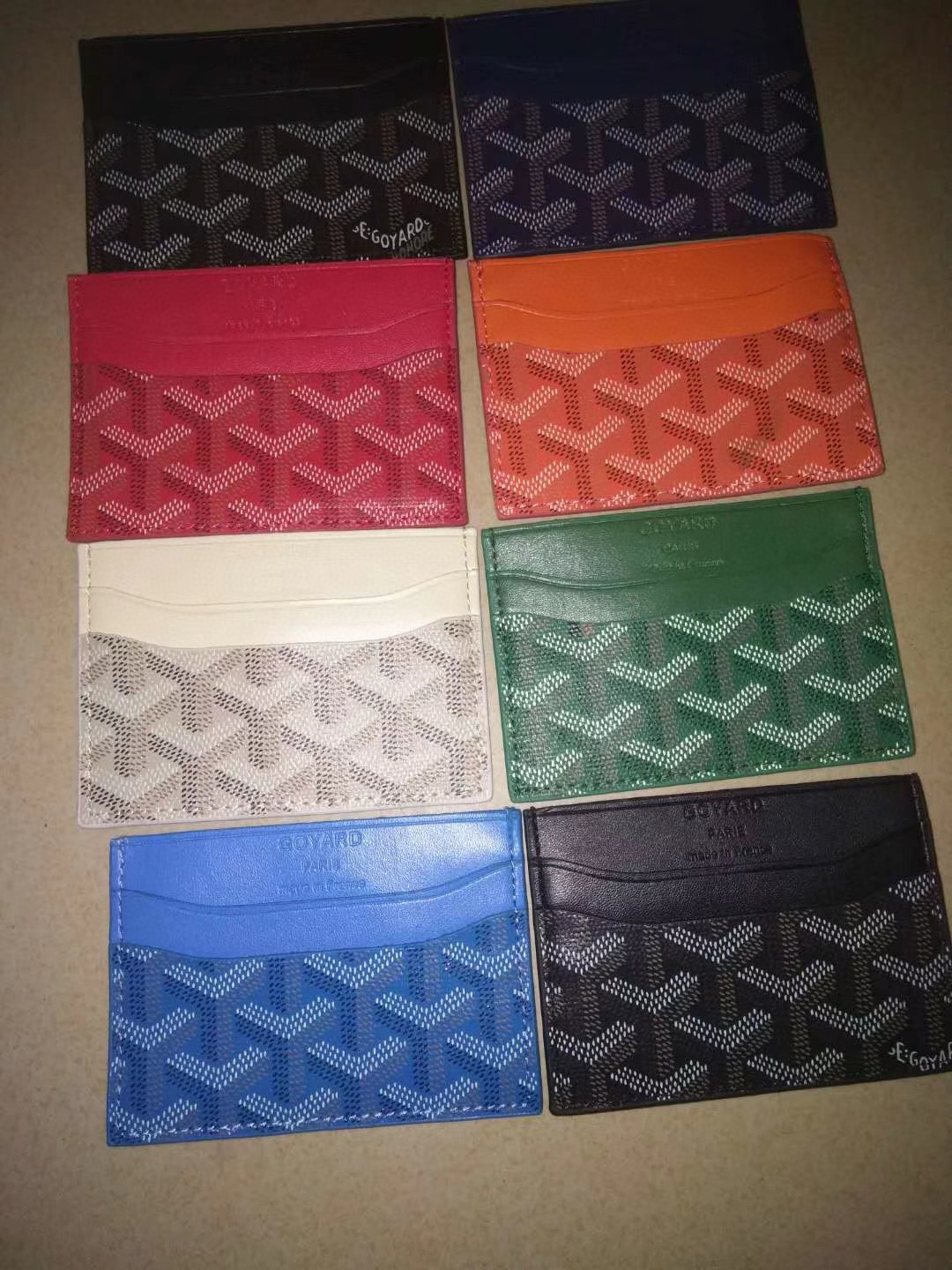 Luxury leather card holder set
