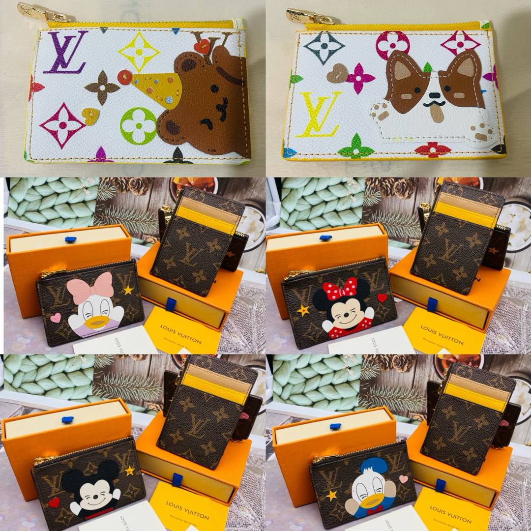 Brand Logo on leather card holder