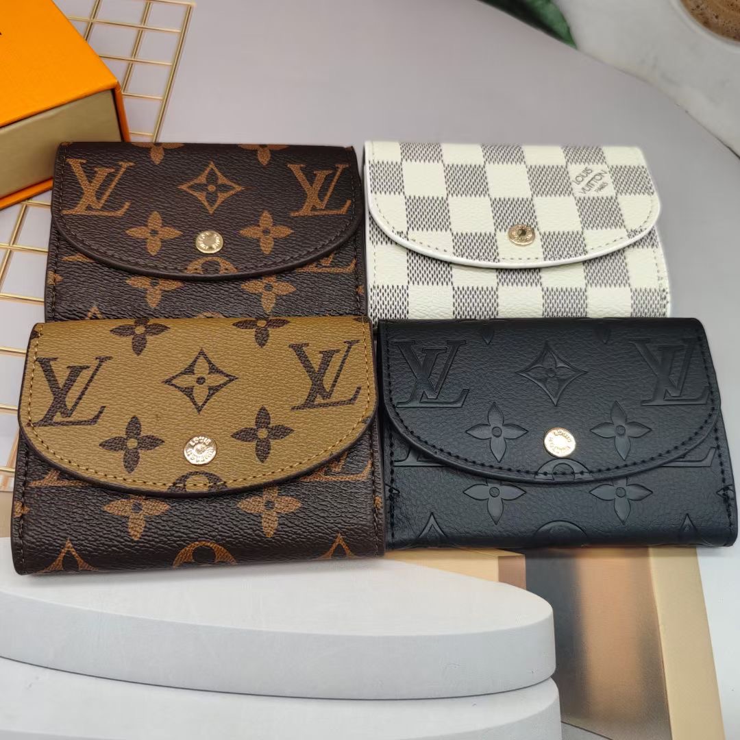 Leather card holder product close-up