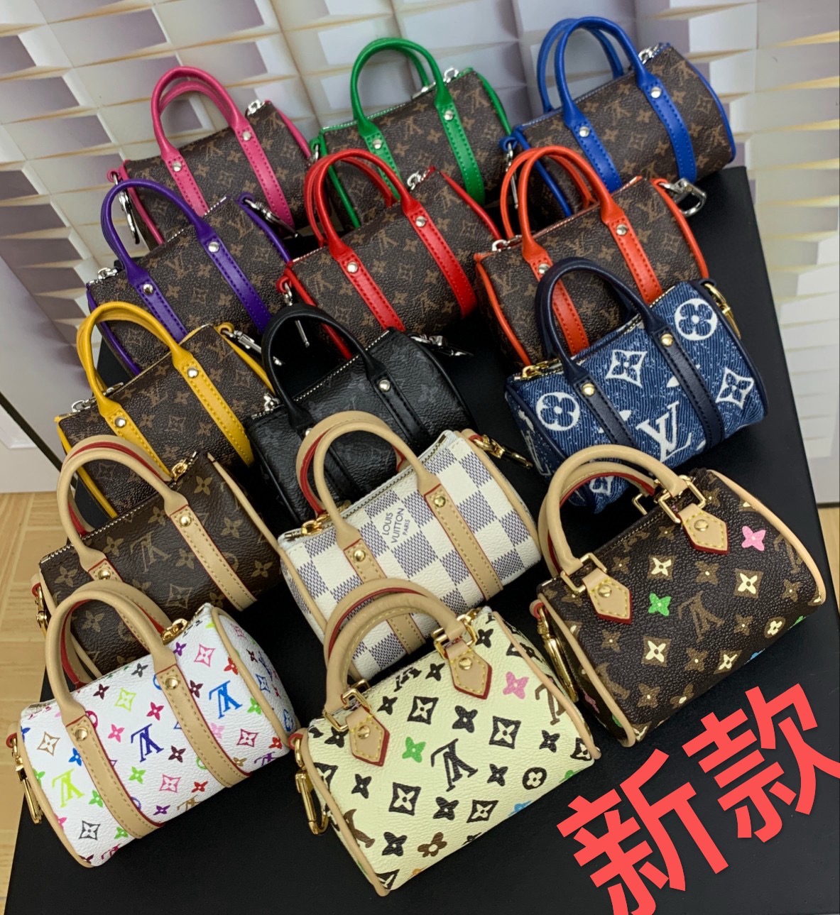 Pillow Top Mini Leather Bag - Front View