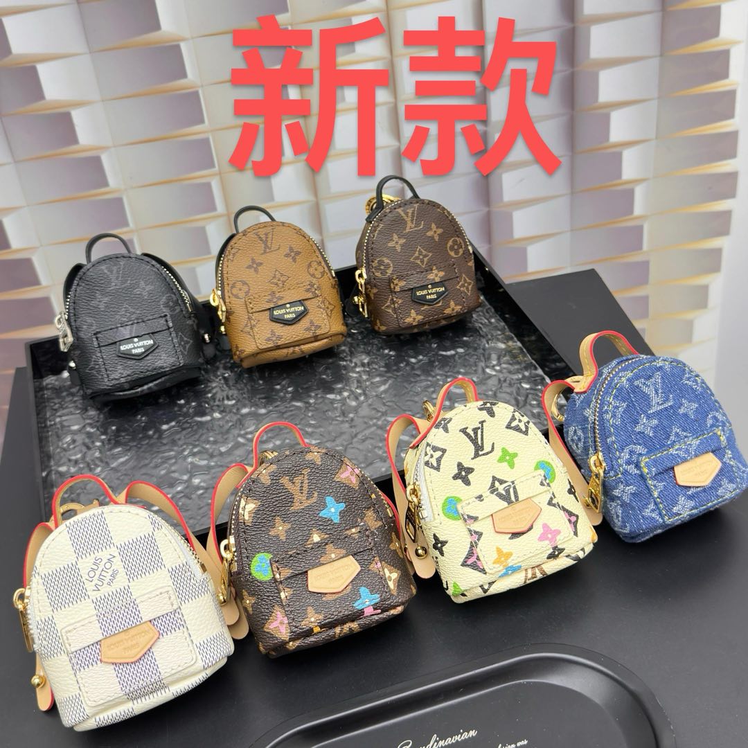 Mini leather handbag front view