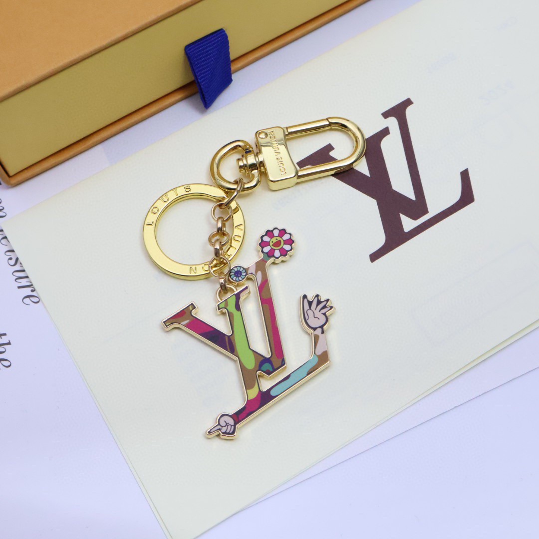 Various keychains in a group