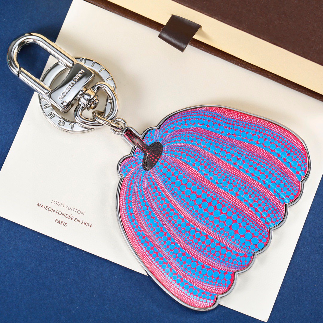 Pumpkin Spice Latte Keychain on Keys