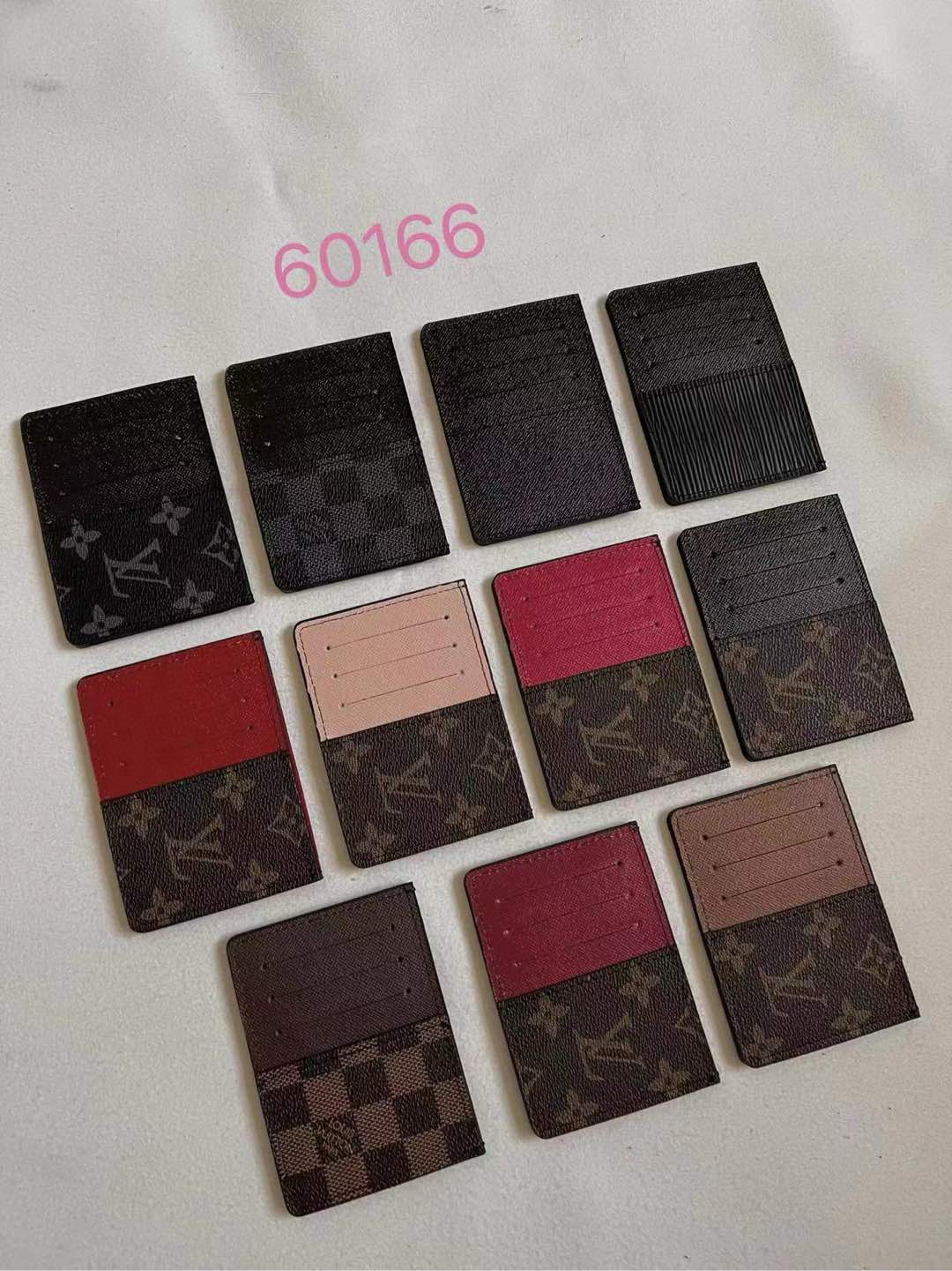 Back view of a minimalist leather card holder