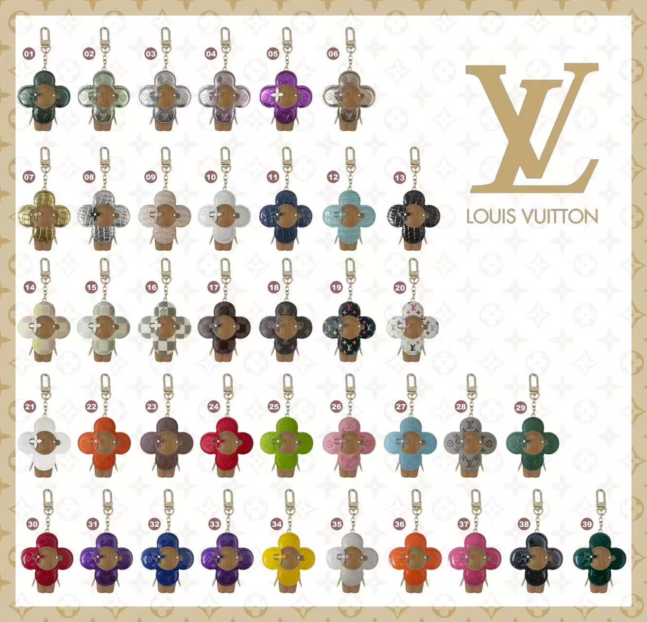 Leather keychain attached to keys