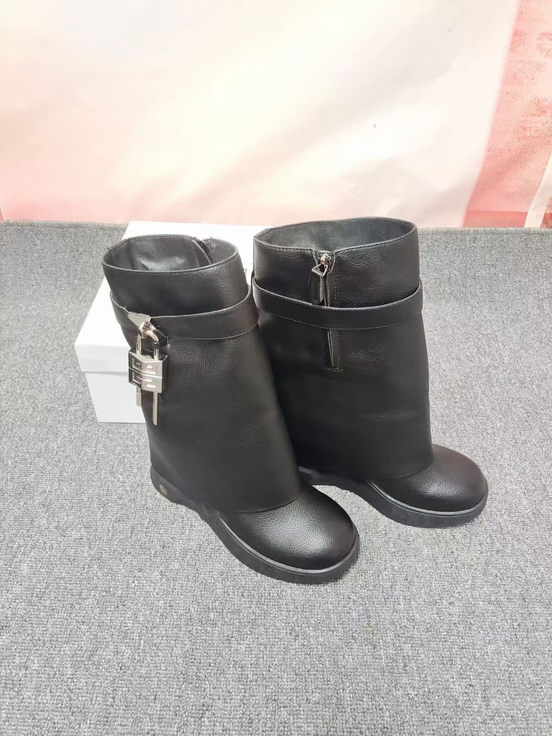 Givenchy Lock Fold Over Boots