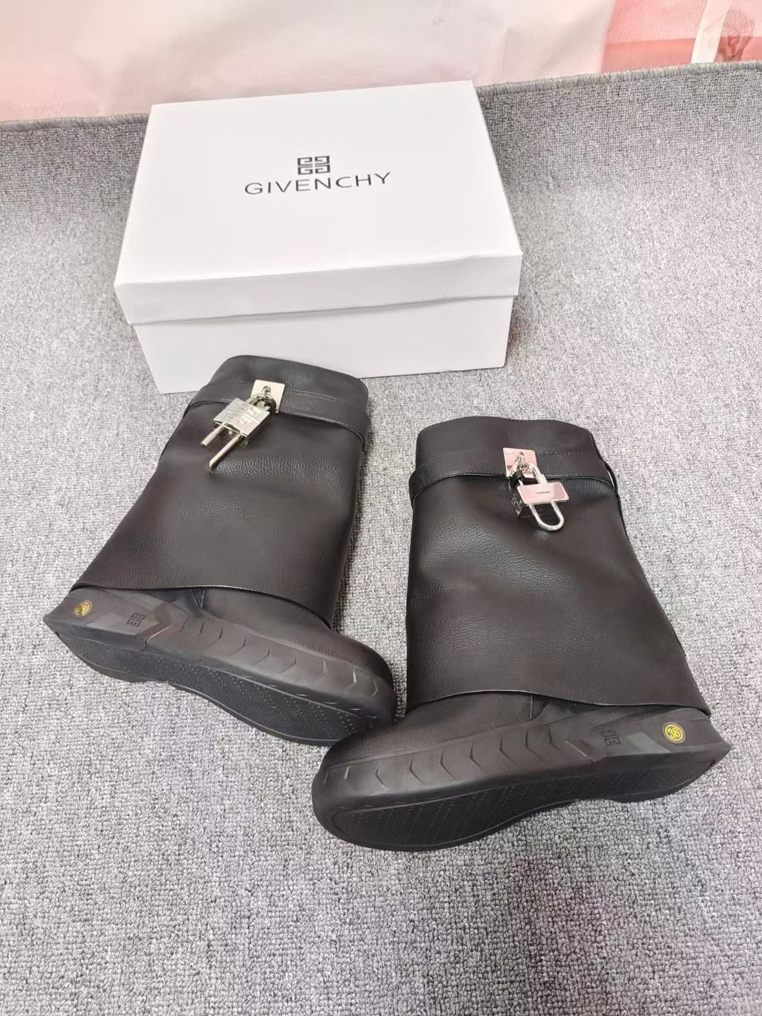 Givenchy Lock Fold Over Boots