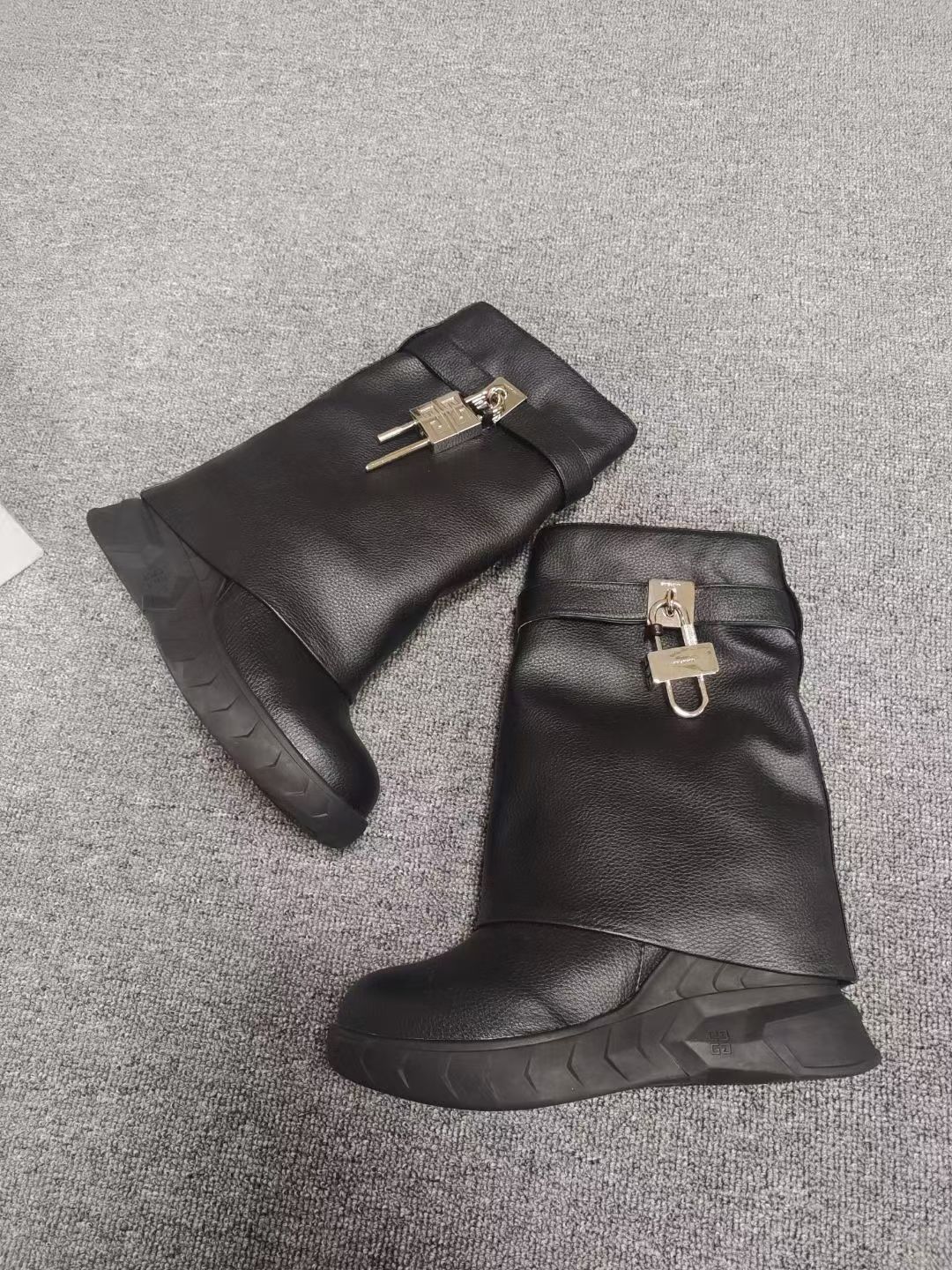 Givenchy Lock Fold Over Boots