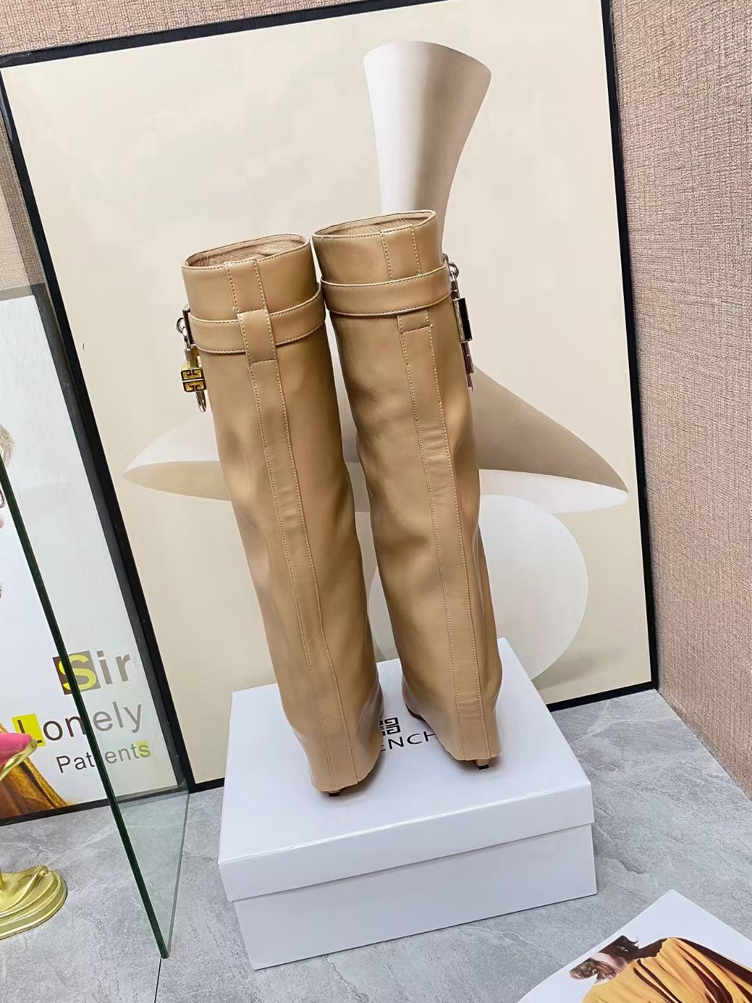 Givenchy Shark Lock Pant High Wedge Boots