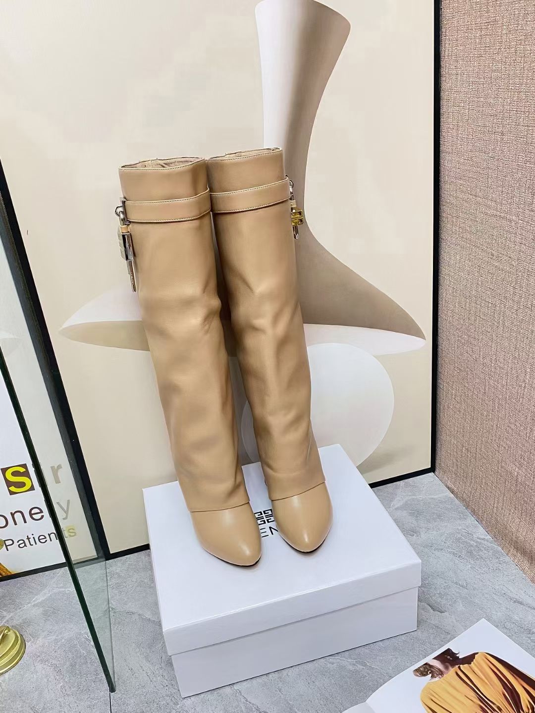 Givenchy Shark Lock Pant High Wedge Boots