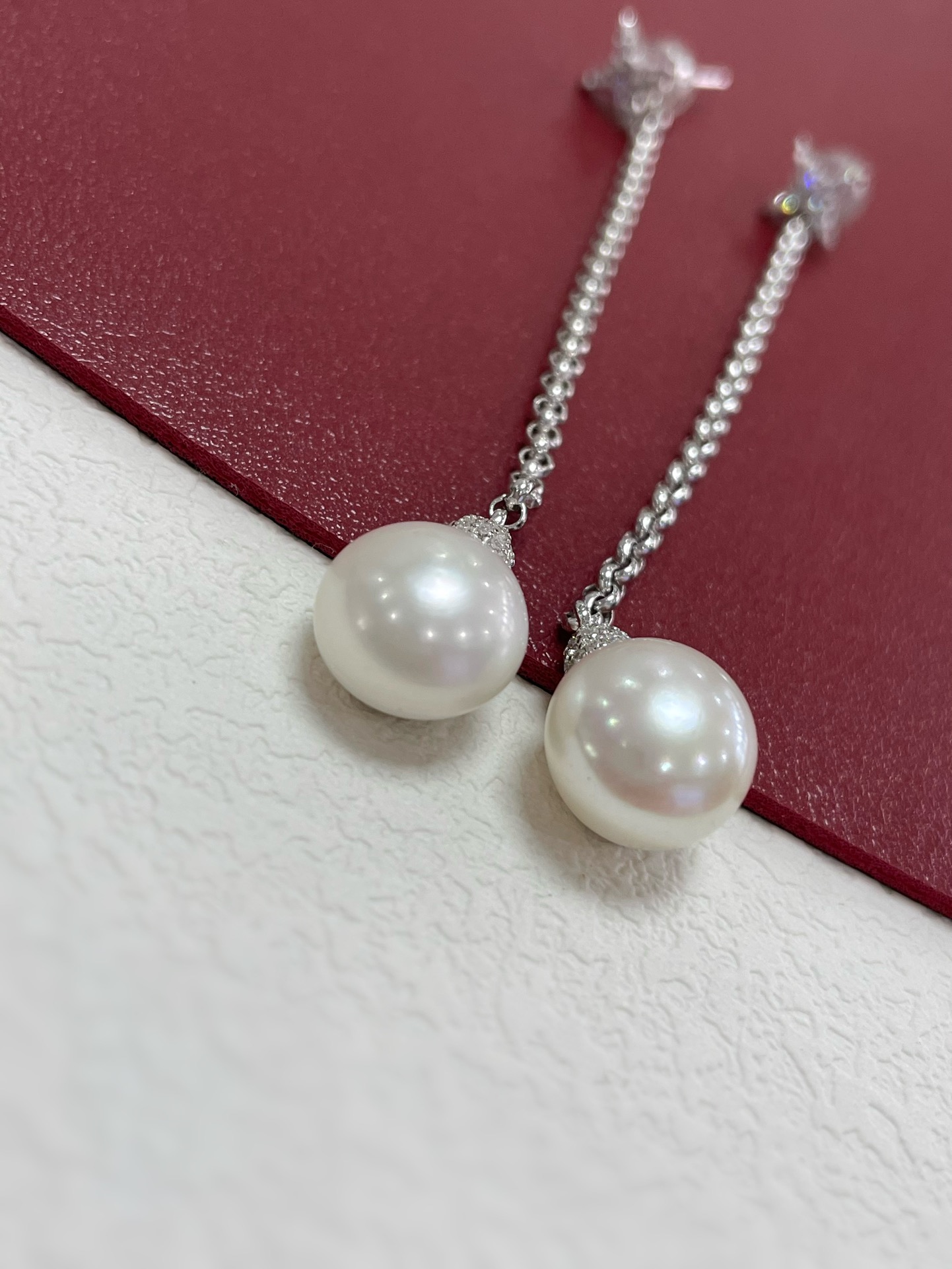APM Monaco Sterling Silver Freshwater Pearl Star Drop Earrings for Women 7 i1706606779 5778 1