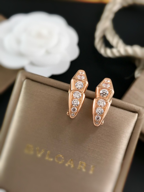 Elegantes Aretes Bvlgari Serpenti Viper con Circonitas en Plata S925 1 Elegantes Aretes Bvlgari Serpenti Viper con Circonitas en Plata S925