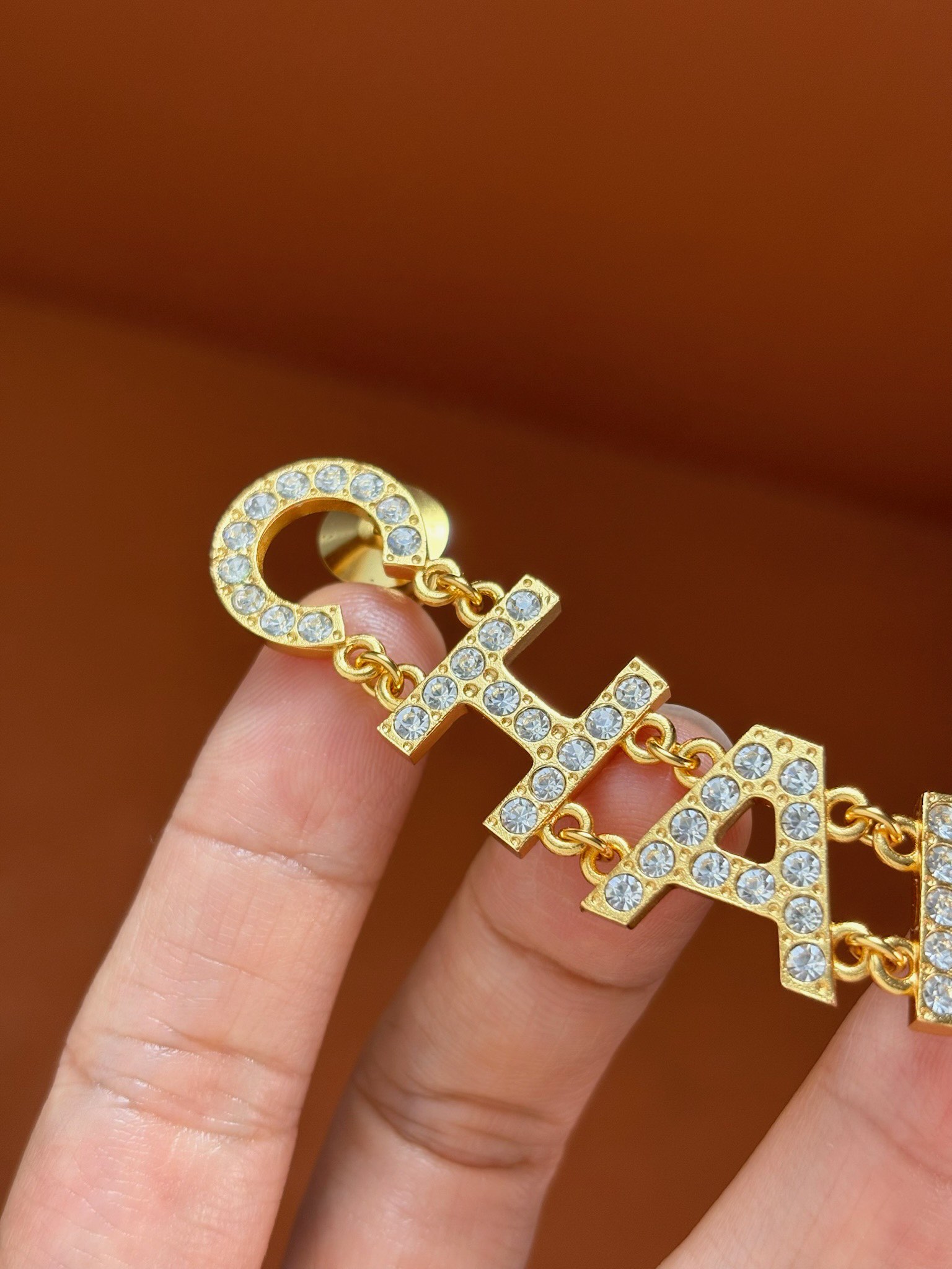 Chanel Letter Brooch Pin with Rhinestones | Luxury Jewelry 3 i1729424126 3601 4