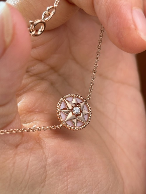 Rose des Vents Bracelet, S925 Silver, Eight-Point Star Compass, 17.5cm